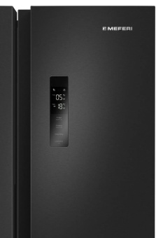 Детальное фото товара: MEFERI MFR83BLACK IX TOTAL NO FROST SIDE BY SIDE COMFORT
