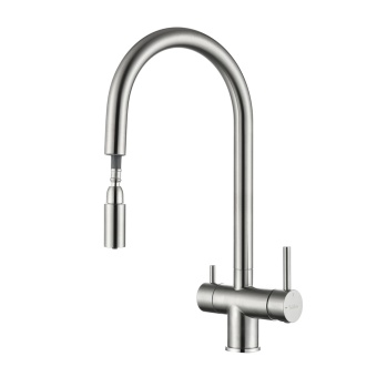 Детальное фото товара: Rivelato TREVI 2433505 BS, смеситель, нержавеющая сталь