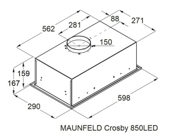 Детальное фото товара: Maunfeld CROSBY 850 LED черный