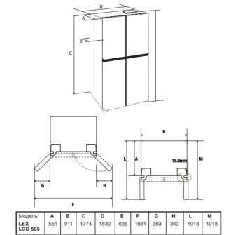 Детальное фото товара: LEX LCD505BmID 