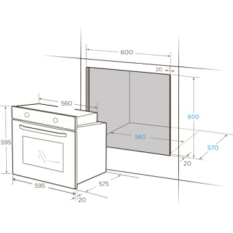Детальное фото товара: Midea MO82107PBG-I