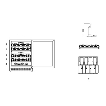 Детальное фото товара: Caso WineChef Pro 40 black