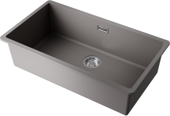 Детальное фото товара: Omoikiri Kata 74-U-GR, мойка, гранит, leningrad grey