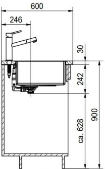 Детальное фото товара: Franke BXM 210/110-68 F-INOX, мойка, нержавеющая сталь, золото